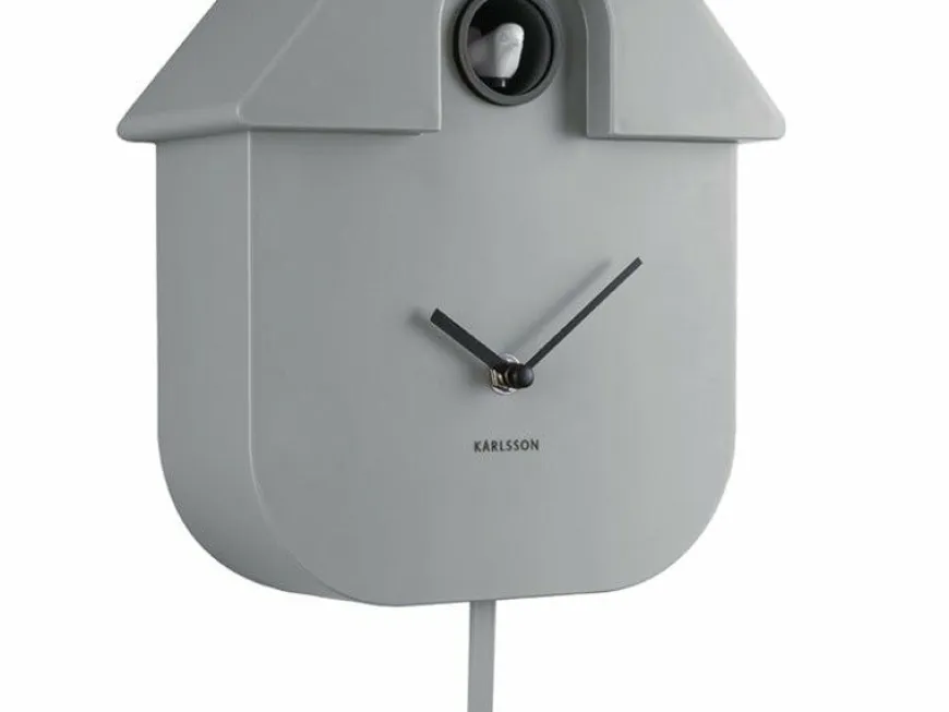 Karlsson Klok Modern Cuckoo - Grijs