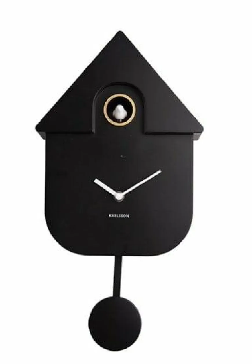 Karlsson Klok Modern Cuckoo - Zwart