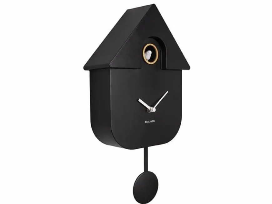 Karlsson Klok Modern Cuckoo - Zwart
