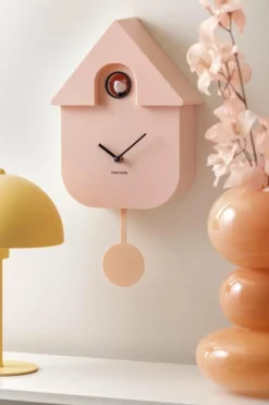 Karlsson Klok Modern Cuckoo - Licht roze