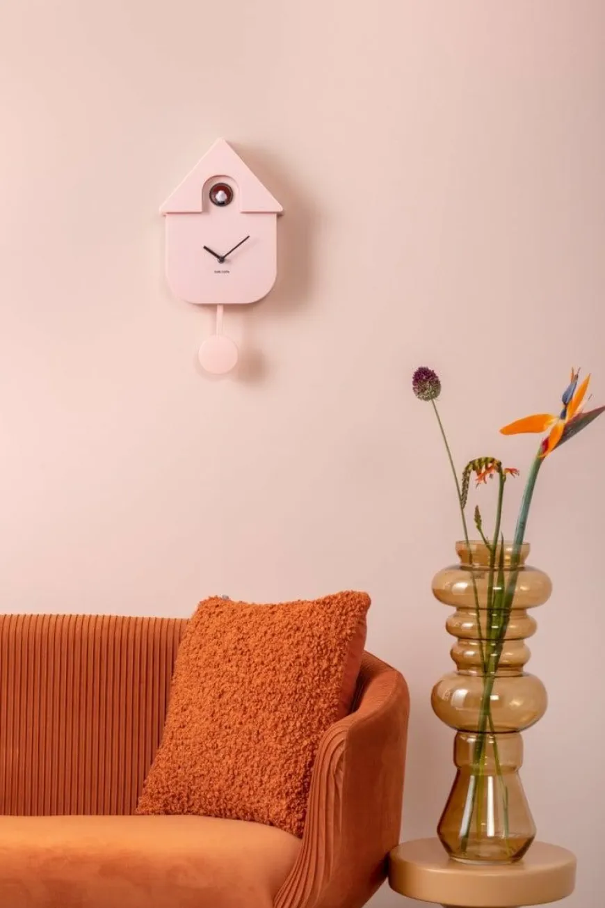 Karlsson Klok Modern Cuckoo - Licht roze