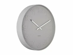 Karlsson Klok Mr. Grey Numbers grijs Ø 37.5 cm