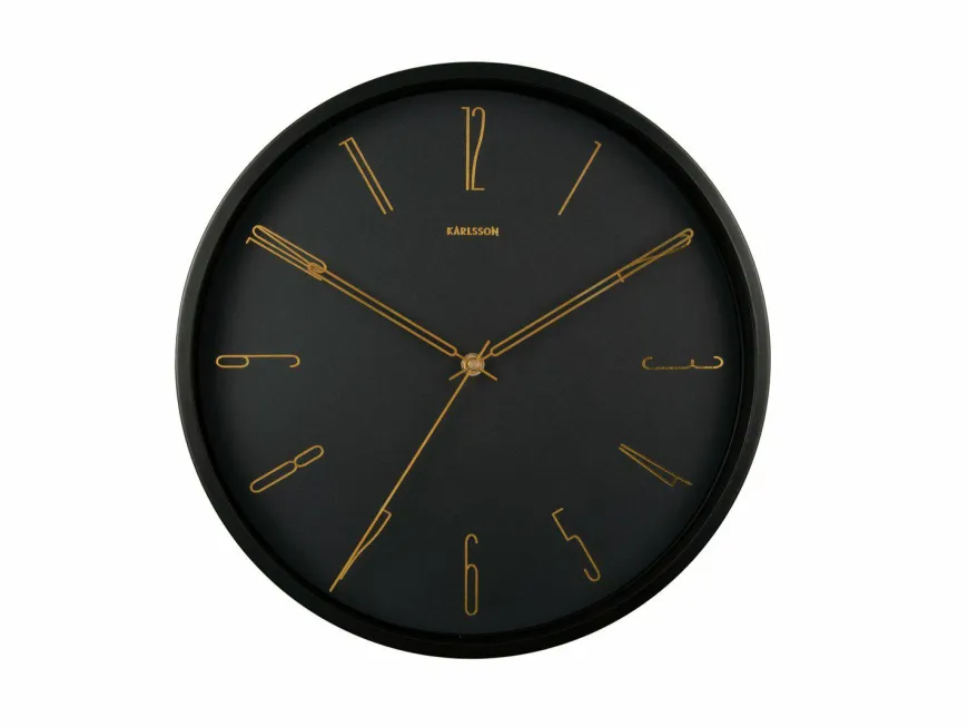 Karlsson Wandklok Belle Numbers zwart Ø 35 cm