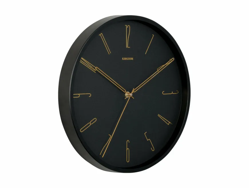 Karlsson Wandklok Belle Numbers zwart Ø 35 cm