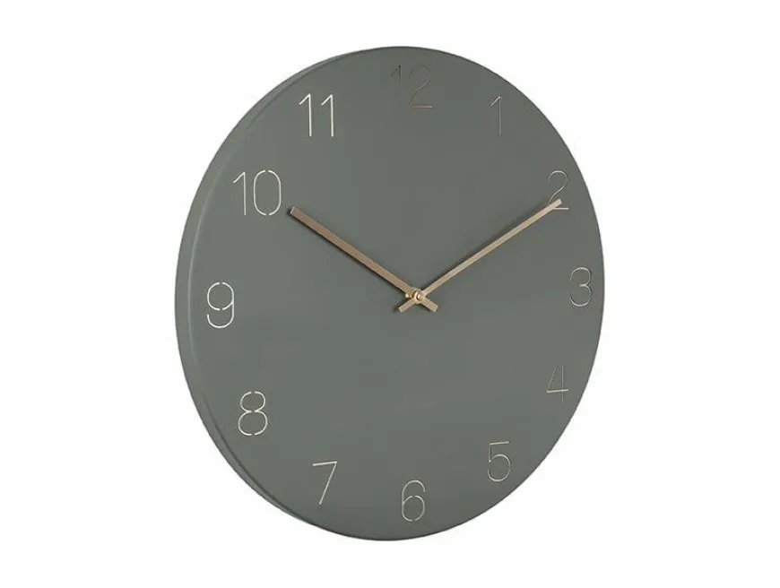 Karlsson Wandklok Charm Engraved Numbers groen Ø 40 cm