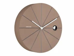 Karlsson Wandklok Destacado Cuckoo mocca bruin met aardebruin