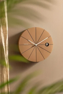 Karlsson Wandklok Destacado Cuckoo mocca bruin met aardebruin