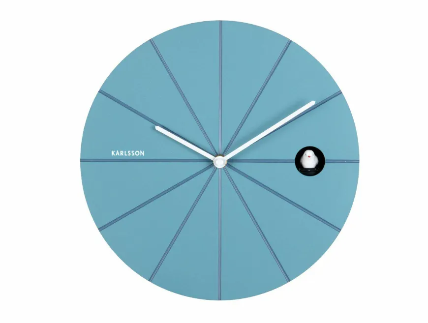 Karlsson Wandklok Destacado Cuckoo luchtblue met klassiek blauw