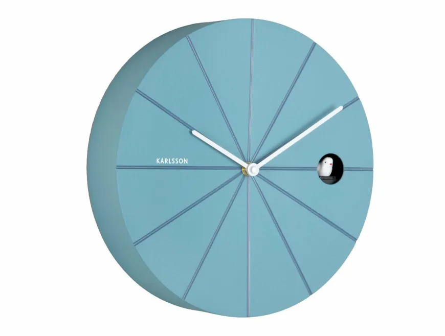 Karlsson Wandklok Destacado Cuckoo luchtblue met klassiek blauw