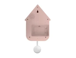 Karlsson Wandklok Dupla Color Cuckoo zachtroze met kobalt blauw