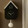 Karlsson Wandklok Dupla Color Cuckoo zwart met wit