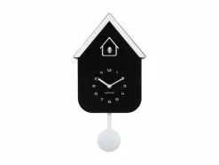 Karlsson Wandklok Dupla Color Cuckoo zwart met wit