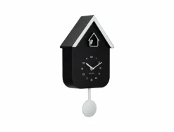 Karlsson Wandklok Dupla Color Cuckoo zwart met wit