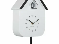 Karlsson Wandklok Dupla Color Cuckoo wit met zwart