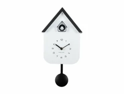 Karlsson Wandklok Dupla Color Cuckoo wit met zwart