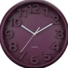 Karlsson Wandklok Elevated Classic Numbers donker mauve