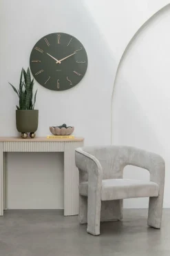 Karlsson Wandklok Esmerado groot luxury groen