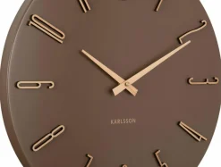 Karlsson Wandklok Esmerado mocca bruin