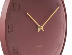 Karlsson Wandklok Fuerte Dome burgundy rood