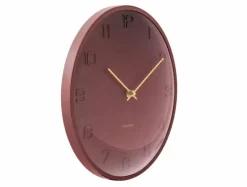 Karlsson Wandklok Fuerte Dome burgundy rood