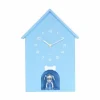 Karlsson Wandklok Garding Doggy zacht blauw
