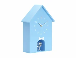Karlsson Wandklok Garding Doggy zacht blauw