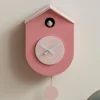 Karlsson Wandklok Grato Cuckoo tan rose met zachtroze