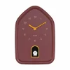 Karlsson Wandklok Modern Doggy burgundy rood