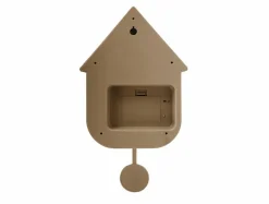 Karlsson Wandklok Modern Cuckoo Oro mocca bruin