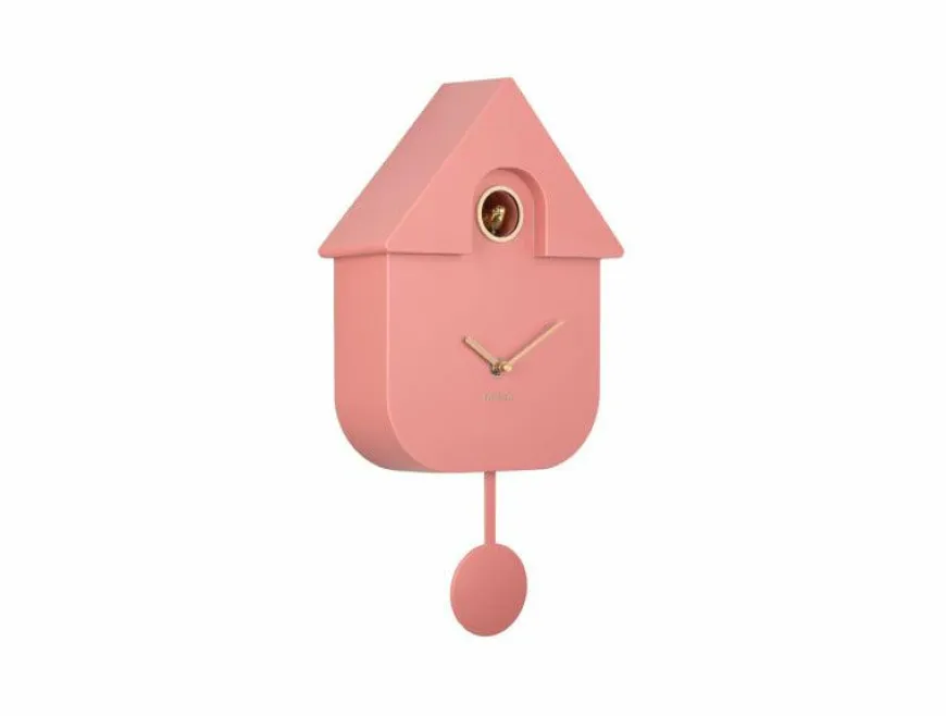 Karlsson Wandklok Modern Cuckoo Oro Roze