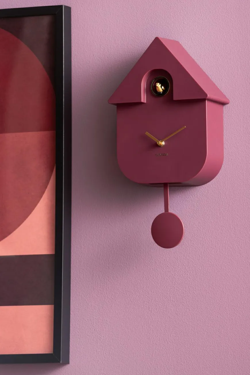 Karlsson Wandklok Modern Cuckoo Oro Mauve