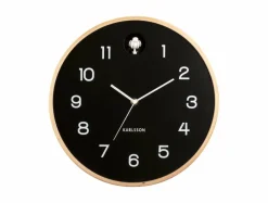 Karlsson Wandklok Natural Cuckoo zwart Ø 31.5 cm
