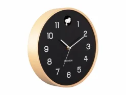 Karlsson Wandklok Natural Cuckoo zwart Ø 31.5 cm
