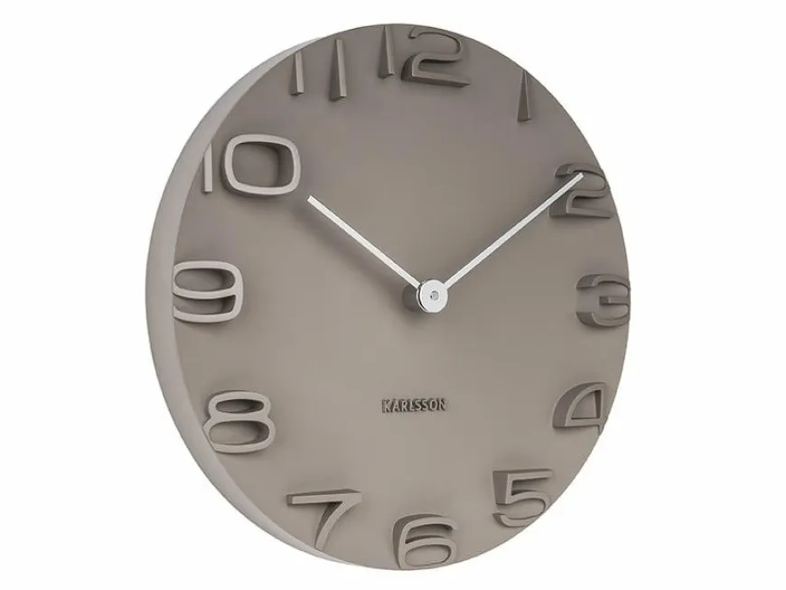 Karlsson Wandklok On The Edge grey Ø 42