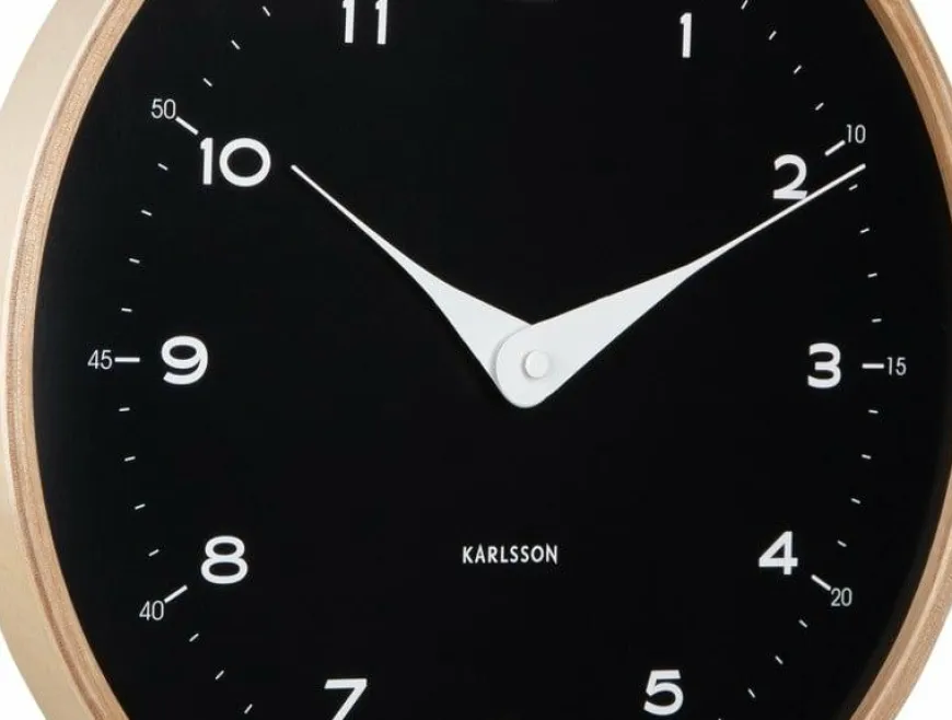 Karlsson Wandklok Osado Dome zwart