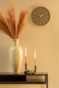 Karlsson Wandklok Osado Dome mosgroen