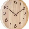 Karlsson Wandklok Pure Large bruin Ø 60 cm