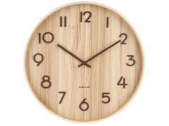 Karlsson Wandklok Pure Large bruin Ø 60 cm