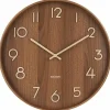 Karlsson Wandklok Pure Medium Dark Wood Ø 40 cm