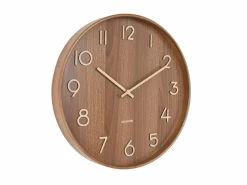 Karlsson Wandklok Pure Medium Dark Wood Ø 40 cm