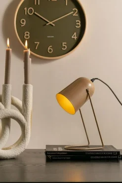 Karlsson Wandklok Pure Wood Grain mosgroen Ø 40 cm