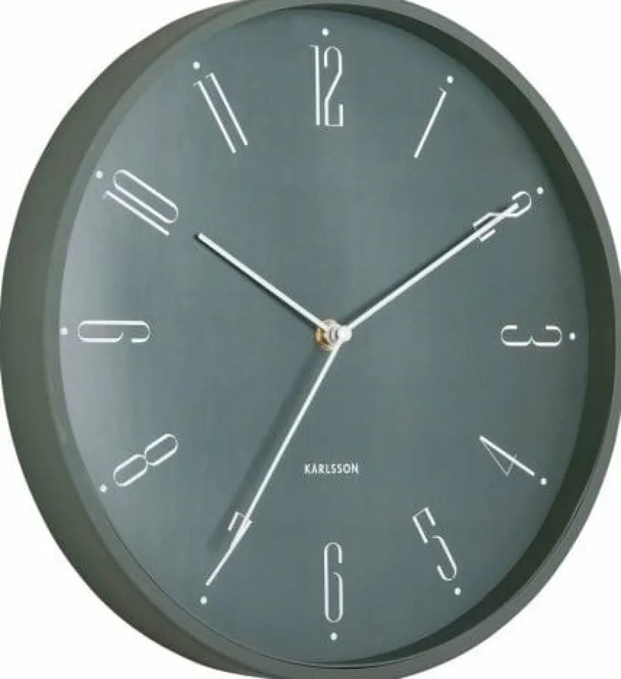 Karlsson Wandklok Regal Numbers jungle groen