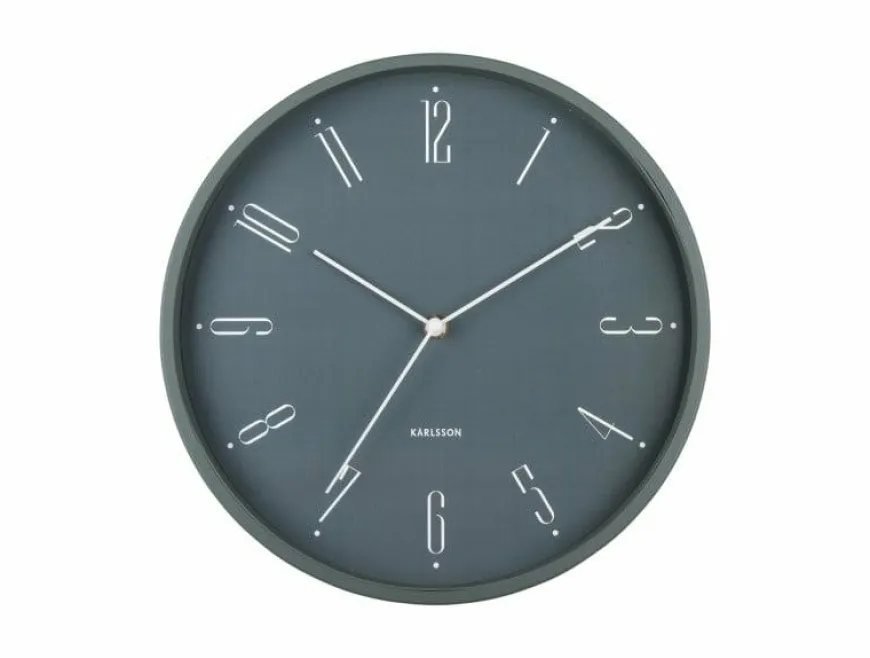 Karlsson Wandklok Regal Numbers jungle groen