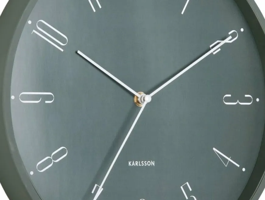 Karlsson Wandklok Regal Numbers jungle groen