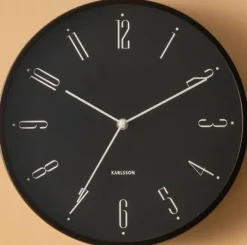 Karlsson Wandklok Regal Numbers zwart