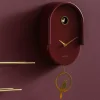 Karlsson Wandklok Tweet burgundy