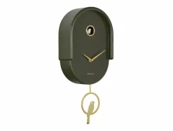 Karlsson Wandklok Tweet luxury groen