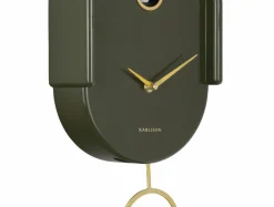 Karlsson Wandklok Tweet luxury groen