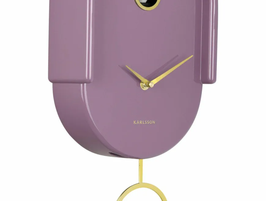 Karlsson Wandklok Tweet mauve