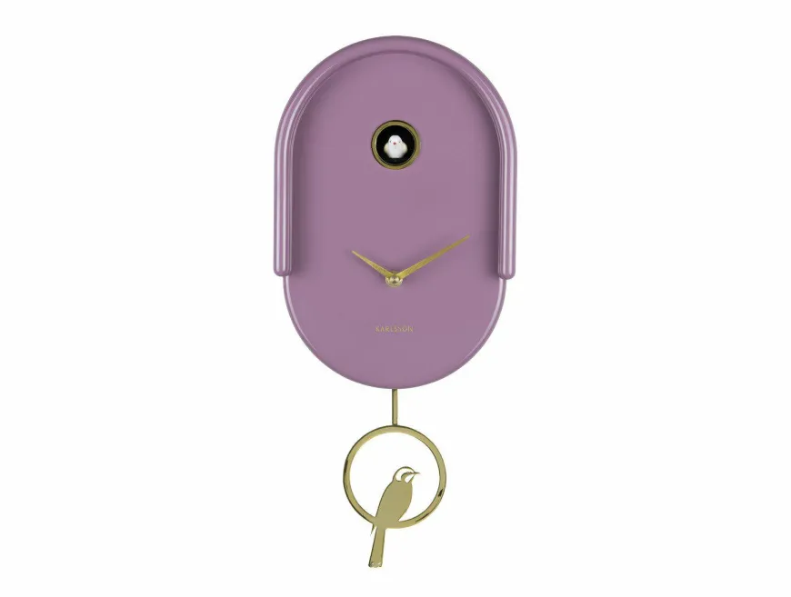 Karlsson Wandklok Tweet mauve